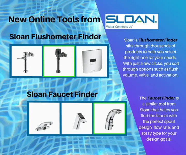 Sloan Flushometer and Faucet Finders